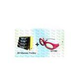 Red Active Shutter 3D Glasses With Trolley thumbnail-1