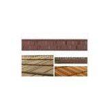 Roman / Grid Stone Chip Coated Steel Roof Tiles / Wood Grain Roofing Shingle thumbnail-1