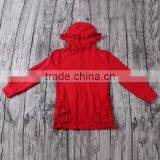 2016 Yawoo Red Cotton Boutique Winter Cardigan Wholesale Children Clothing Usa thumbnail-1