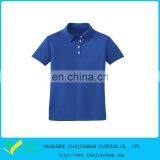Navy Blue Plain Designed Polyester Dry Fit Golf Shirt With Custom Logo thumbnail-3