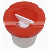 Round plastic cup, dia.8cm x height 9cm for brush washing Painting Tool