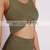 Women's Newest Sleeveless Knot Crop Top thumbnail-4