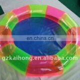 Transparent round swimming pool