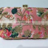 Floral Design Clutch Bag