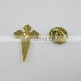 Gold Plated Red and Royal Blue Saint James Crusader Cross Brooches Lapel Pin thumbnail-3