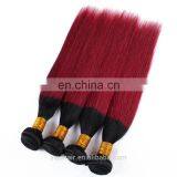 Ombre Brazilian Virgin Hair Straight Burgundy Brazilian Hair Weave Bundles thumbnail-5