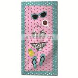 New Square Floral Beach Towel Custom Logo Print thumbnail-3