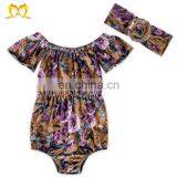 Girl Valentine's Crushed Velvet Playsuit Baby Boho Off Shoulder Jumpsuit Baby Boutique Wholesale thumbnail-4