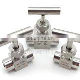 304 Stainless Steel Inner Needle Valve G1/4 One-handle Handle Flow Needle Valve thumbnail-2