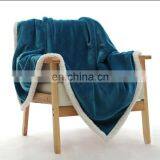 Hot Sale Wholesale Thick Double Flannel Sherpa Lambskin Blanket thumbnail-1