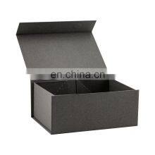 Wholesale Rigid Cardboard Luxury Product Packaging Magnetic Grey Color Gift Present Box thumbnail-3