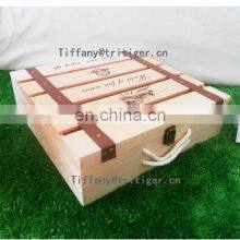 High Quality Classic Custom Design Packaging Handmade Solid Red Wine Box thumbnail-2