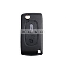 2 Buttons Car Flip Remote Key Case Shell Fob For Peugeot Citroen Picasso C2 C5 C3 C4 C6 C8 Smart Key Cover With VA2 Blade