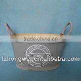 Hongwei Grey&tekst Garden Wood Planters/ Flower Pot thumbnail-1