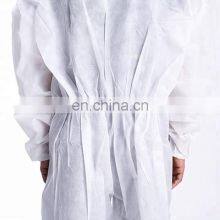 Factory Price Wholesale Non-woven Coverall Jumpsuit Waterproof Overall For Person Protection thumbnail-3