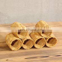 Unique Cheapest Wholesale Rattan Napkin Rings Set Tableware Set Napkin Holder Rings Wovenmade in Vietnam thumbnail-2