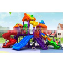 Factory wholesale plastic commercial kids outdoor playground equipment slides