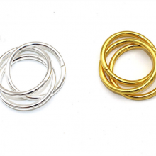 Fast Shipping Gold Silver Colored Napkin Ring For Wedding Table Decoration thumbnail-4