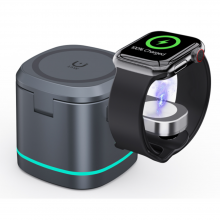 New Trending 3 in 1 Wireless Charging For Smart Phone Telephone 15W Fast Charging Mobile Holder Docking Station