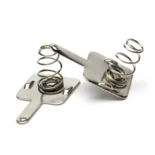 OEM Customized Metal Stainless Steel Electrical Remote Control Battery Holder Spring AA Contacts Spring thumbnail-1