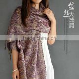 2013 new style custom fashion lady winter knitted shawls wraps