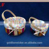 SET OF 2 WOODCHIP BASKET thumbnail-1