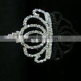 New Style Crystal Full Round Crown Tiara Wholesale Small Kids Crown Big Peagent Hair Accessories thumbnail-2