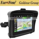4.3" 100% Waterproof Motorcycle GPS Navigator With Bluetooth Function