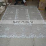 2016 Fashional Rectangle White Cheap Beaded Table Cloth