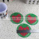 Plastic Soft Pvc Apple Shape Coaster thumbnail-6