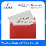White Abd Red Fancy Handmade Color Printing Paper Envelope
