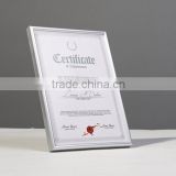 A4 or customized size metal aluminum photo frame certificate frame
