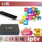 Latin America 61w iptv channel with 4k satellite receiver DVB-S2 with IKS nagra3 decoder