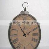 112362NC-Oval Shape Metal Wall Clock