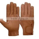 2015 New Style Genuine Leather Colored Men Riding Gloves