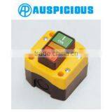 IP65 Waterproof 1 Hole Double Push Button Switch Control Station Box With Neon/LED Lamp