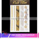 Hot New Product Body Art Custom Gold Temporary Tattoo