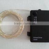 Battery Operated LED Lights Warm White 60 LED String Fairy LED Christmas Light Outdoor thumbnail-2