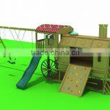 Mini Size Street Car Shape Wooden Outdoor Playground for Kids