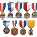 Various Gold Silver Bronze Pin Medallion Custom Sport Award Metal Medal of Honor