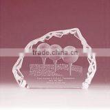 New Arrival Crystal Iceberg Plaque With 3d Logo Insert for Golf Award thumbnail-1
