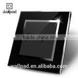 OEM Factory Wallpad Black Waterproof Acrylic Glass 110~250V EU UK RJ11 RJ45 Telephone Computer Wall Socket Modular Jack thumbnail-2