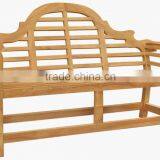 Solid Teak Lutyen Bench, natural finish