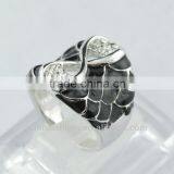 Black Enamel Rings thumbnail-1