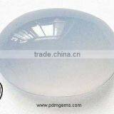 Blue Chalcedony 6x8 mm Smooth Plain Oval Wholesale Gemstone Manufacturer Blue Chalcedony thumbnail-1