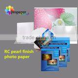 Premium waterproof 260gsm resin coated pearl finish photo paper