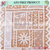 White Squares Multiple Pattern Woven Hollow Out Design Chemical Lace Embroidery Fabric for Wedding Dress thumbnail-4
