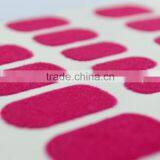 Christmas Custom 3D Lavender Pink Velvet Nail Wrap Flocking Powder Nail Strips Self-adhesive Nail Sticker Factory thumbnail-1