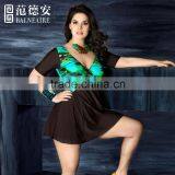 Balneaire Plus Size Women One Piece Swimwear,XXXXL thumbnail-4