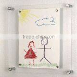 Transparent Wall Mounted Acryl Acrylic Photo Frame With Standoffs